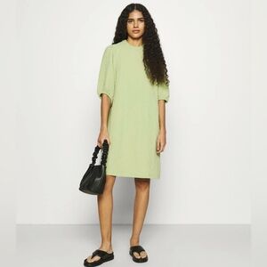 Samsøe Junis Crewneck Shift Dress Tarragon Green small